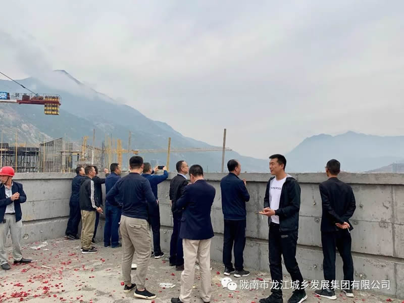 匠心傾注、喜封金頂——龍江?雙子座商住小區(qū)主體順利封頂